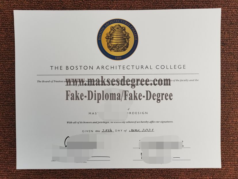 How to order fake Boston Architectural College Degree