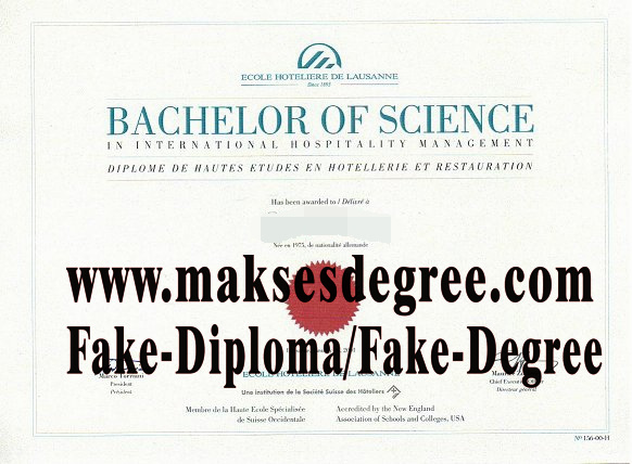 How to order fake Ecole Hoteliere De Lausanne Certificate