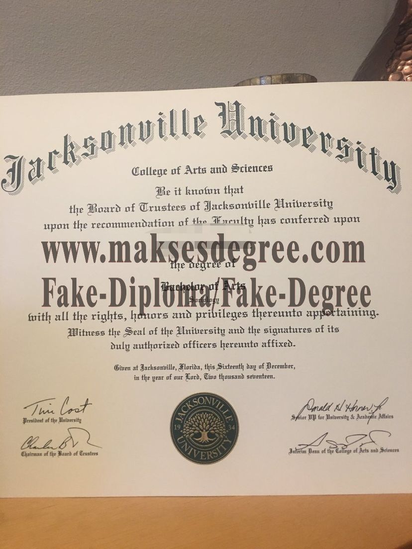 How to order fake Make fake Jacksonville University Certificate Certificate