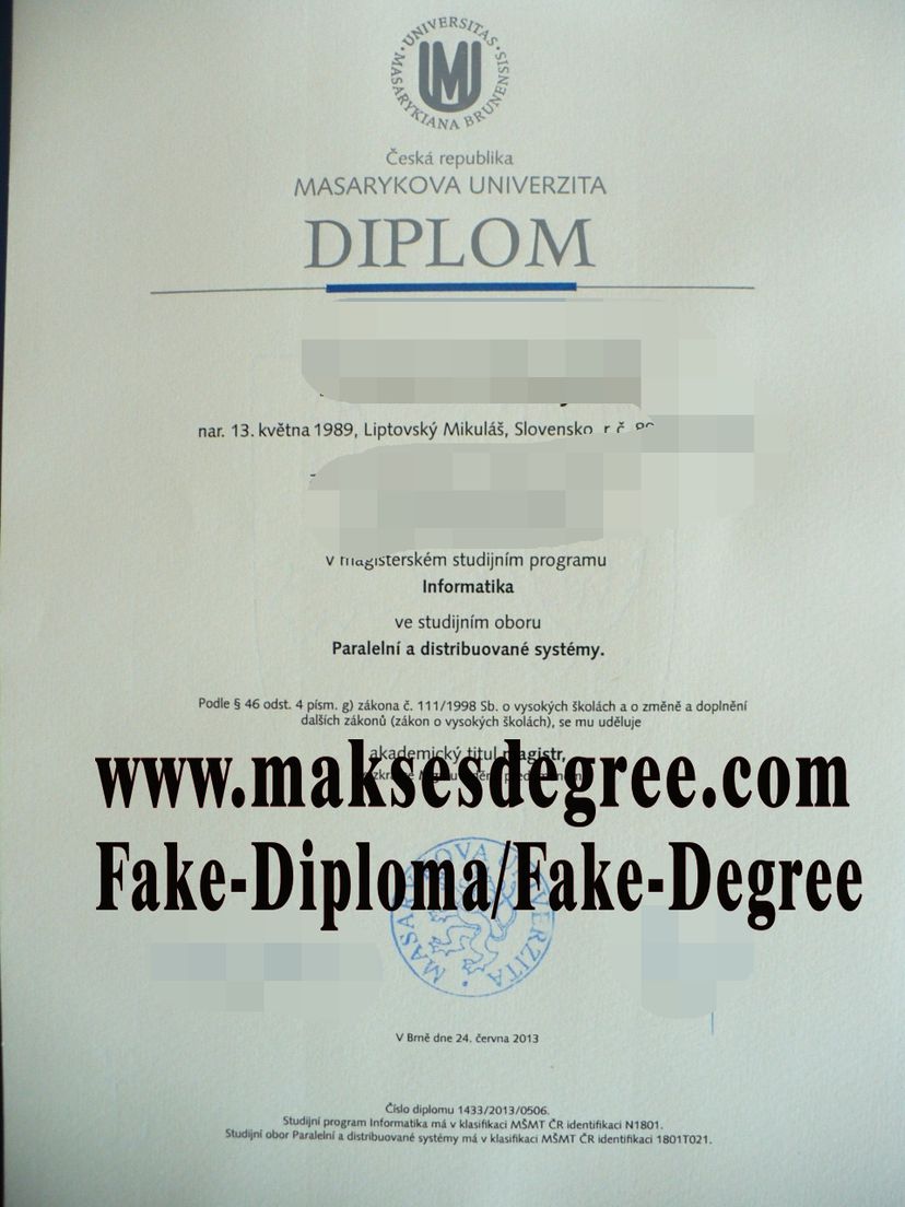 How to order fake Masaryk University Degree