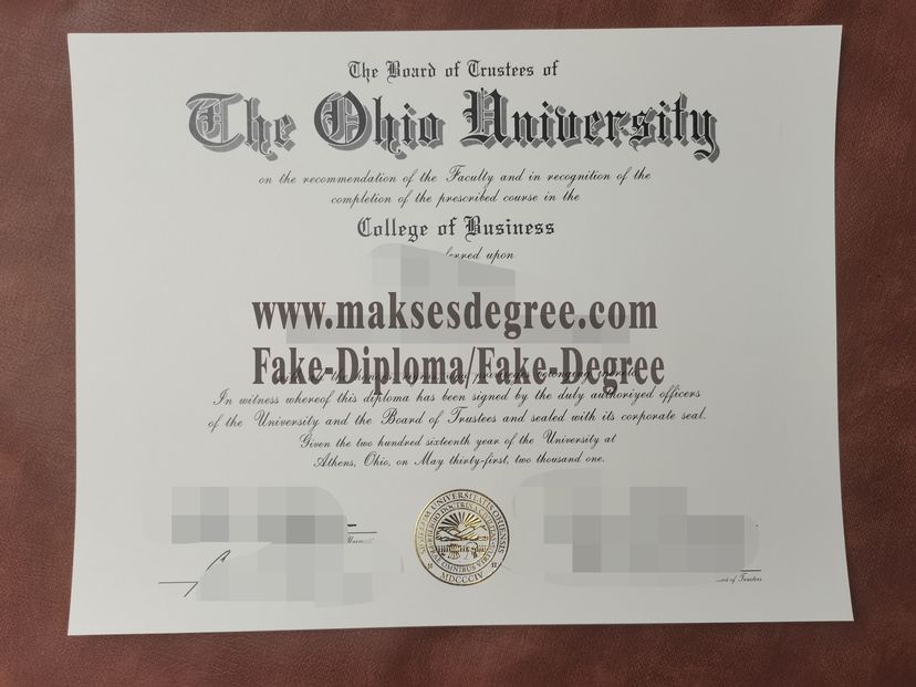 How to order fake Ohio University Degree