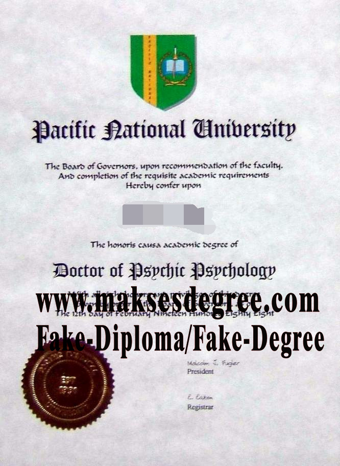 How to order fake Pacific National University Diploma