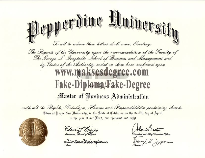 How to order fake Pepperdine University Certificate