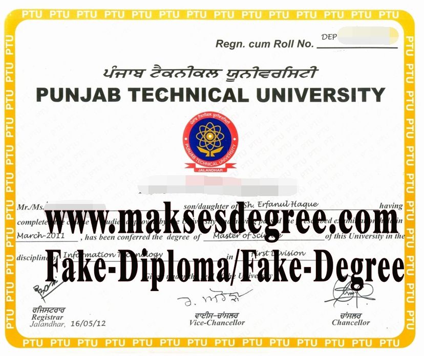 How to order fake Punjab Technical University Degree