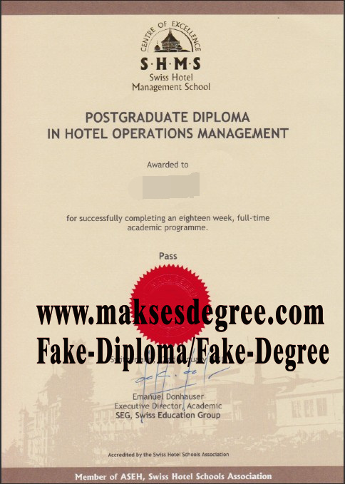 How to order fake Swiss Hotel Management School Diploma