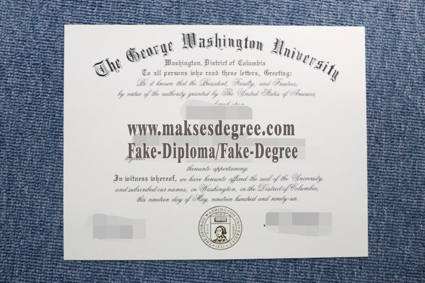 How to order fake The George Washington University Certificate