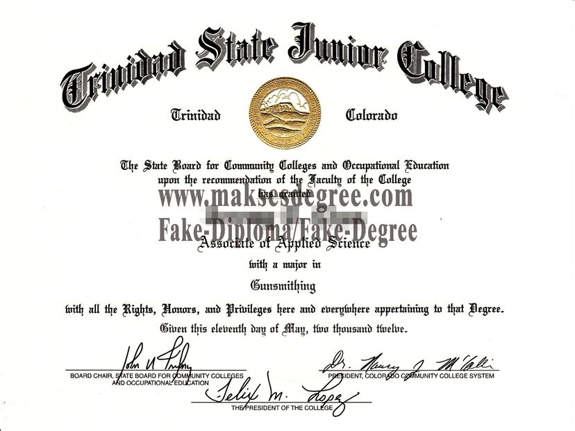 How to order fake Trinidad State Junior College Degree