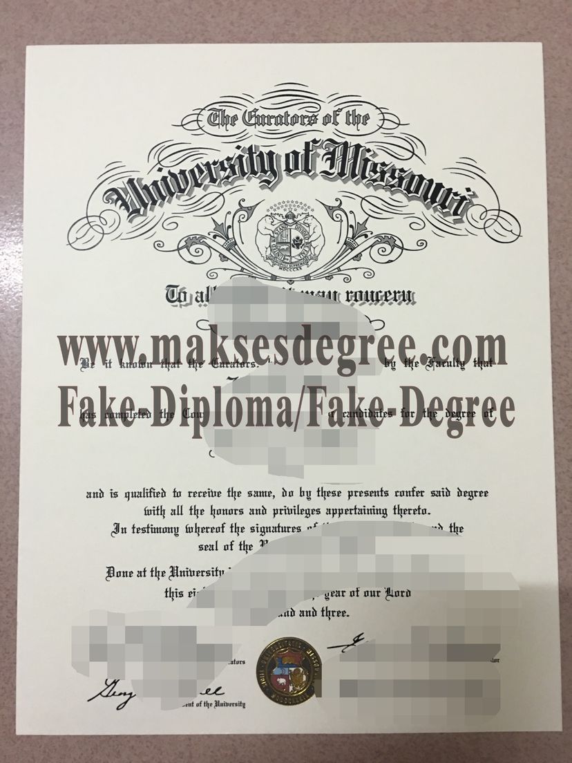 How to order fake University of Missouri Diploma