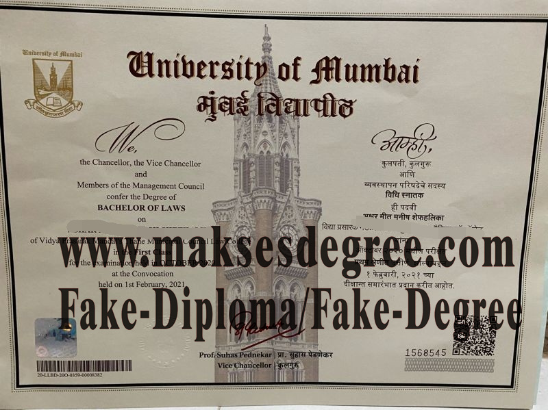 How to order fake University of Mumbai Degree