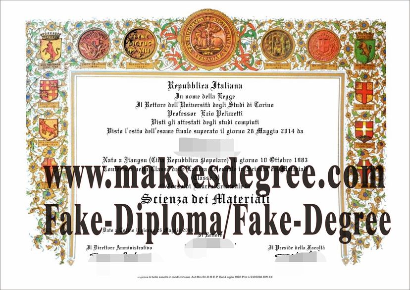 How to order fake University of Turin Diploma