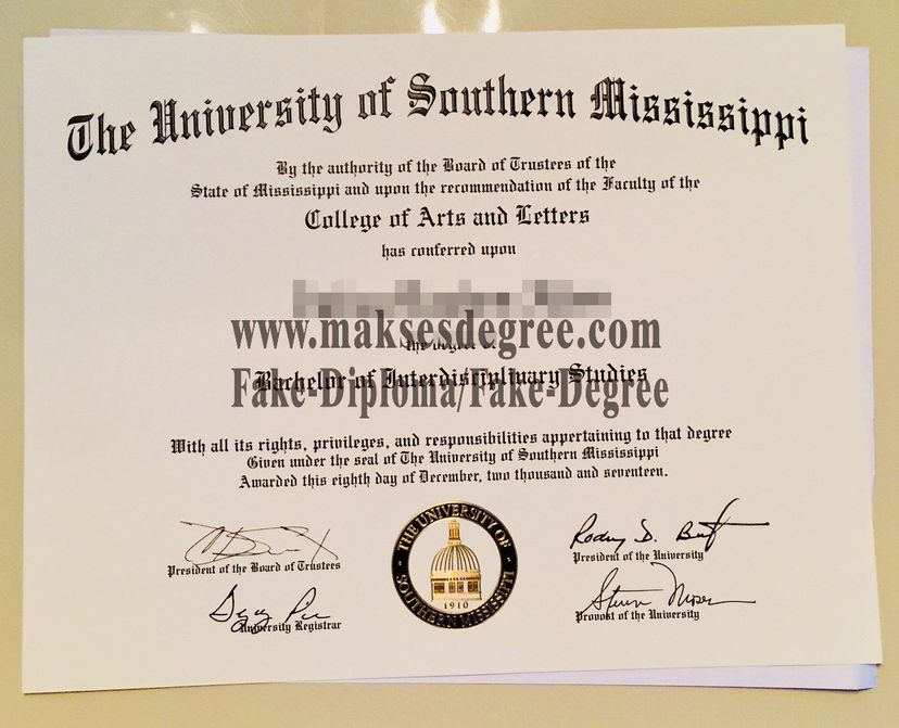 How to order fake University of southern mississippi Degree