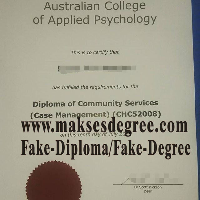 How to purchase a fake Australian College of Applied Psychology Diploma