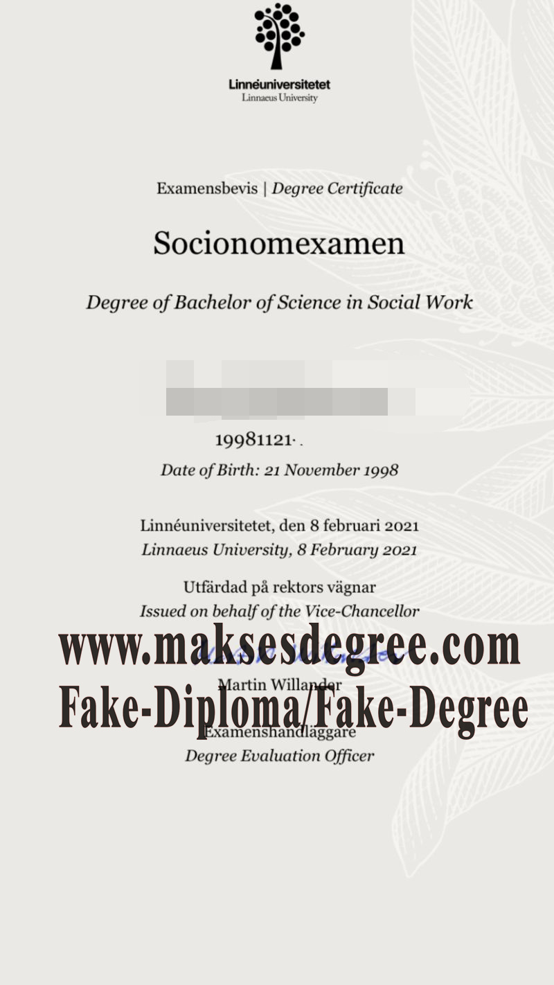 How to purchase a fake Linnaeus University Degree