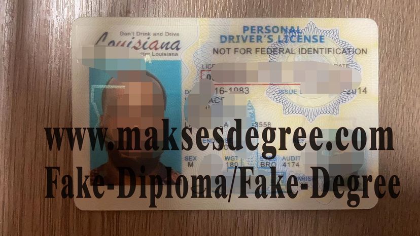 How to purchase a fake Louisiana drivers license