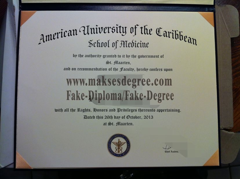 Is it easy to make fake American University of the Caribbean Certificate