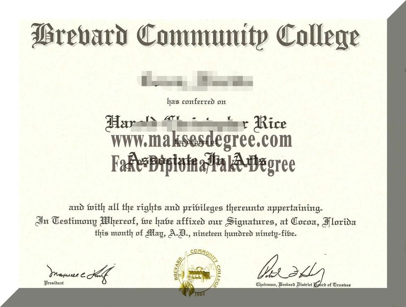 Is it easy to make fake Brevard Community College Diploma