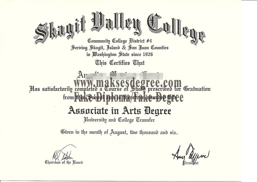 Is it easy to make fake Skagit Valley College Degree