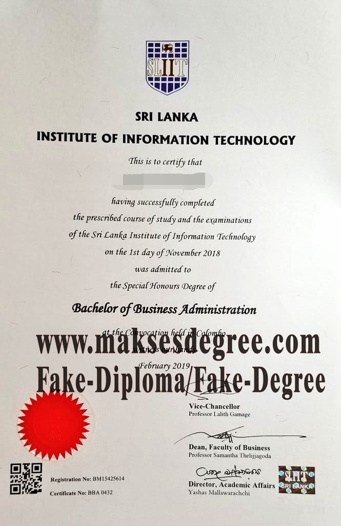 Is it easy to make fake SriLanka Institute of Information Technology Certificate