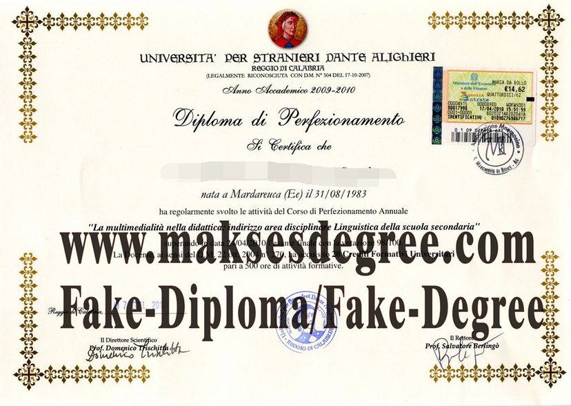 Is it easy to make fake Università per Stranieri Dante Alighieri Reggio Calabria Diploma