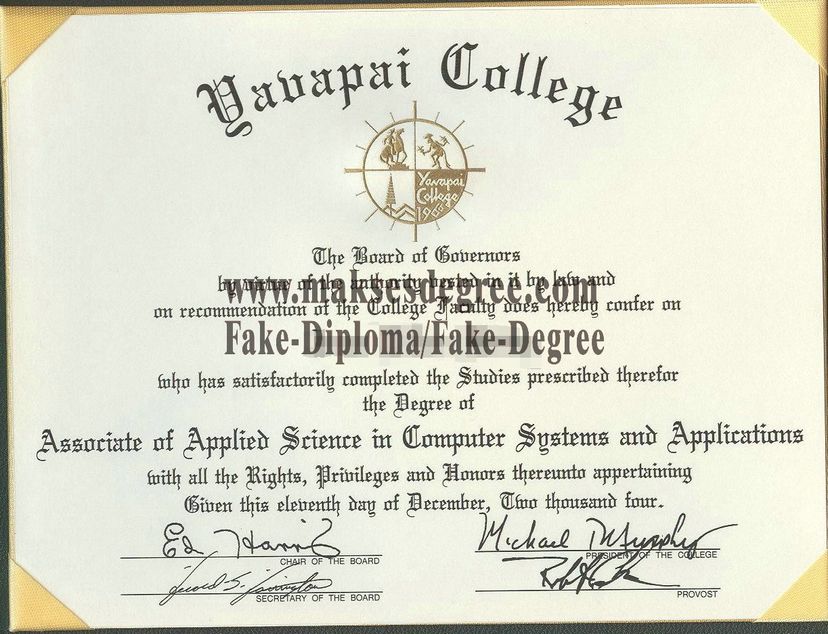 Is it easy to make fake Yavapai College Certificate