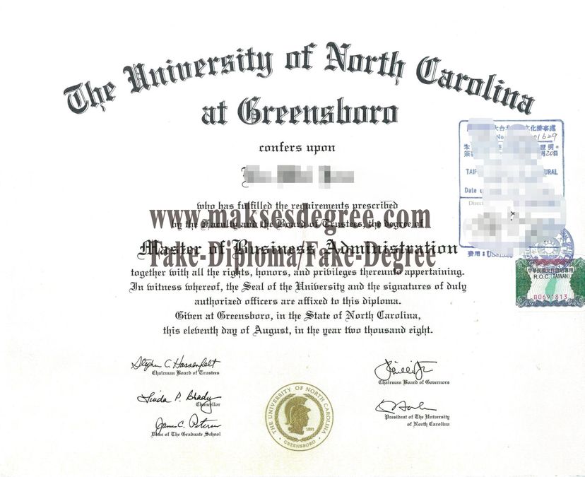 Is it easy to make fake the University of North Carolina at greensboro Diploma