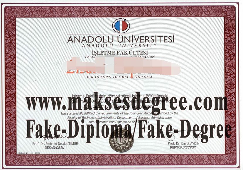 Is it possible to buy fake Anadolu University Diploma