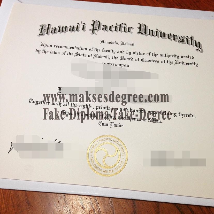 Is it possible to buy fake Hawai i Pacific University Certificate