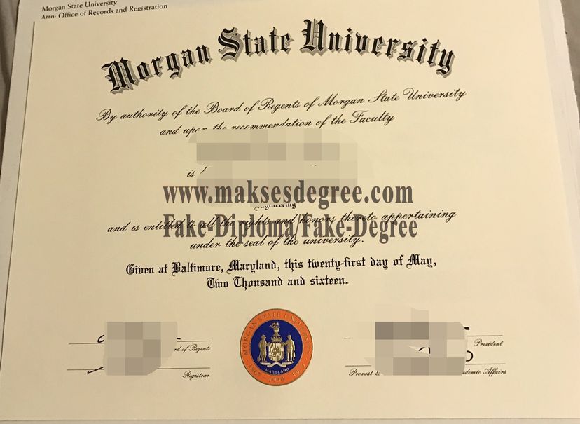 Is it possible to buy fake Morgan State University Diploma