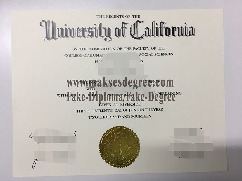 Is it possible to buy fake University of California, Riverside Certificate