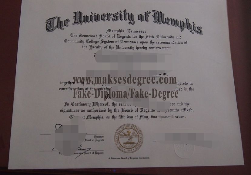 Is it possible to buy fake University of memphis Certificate