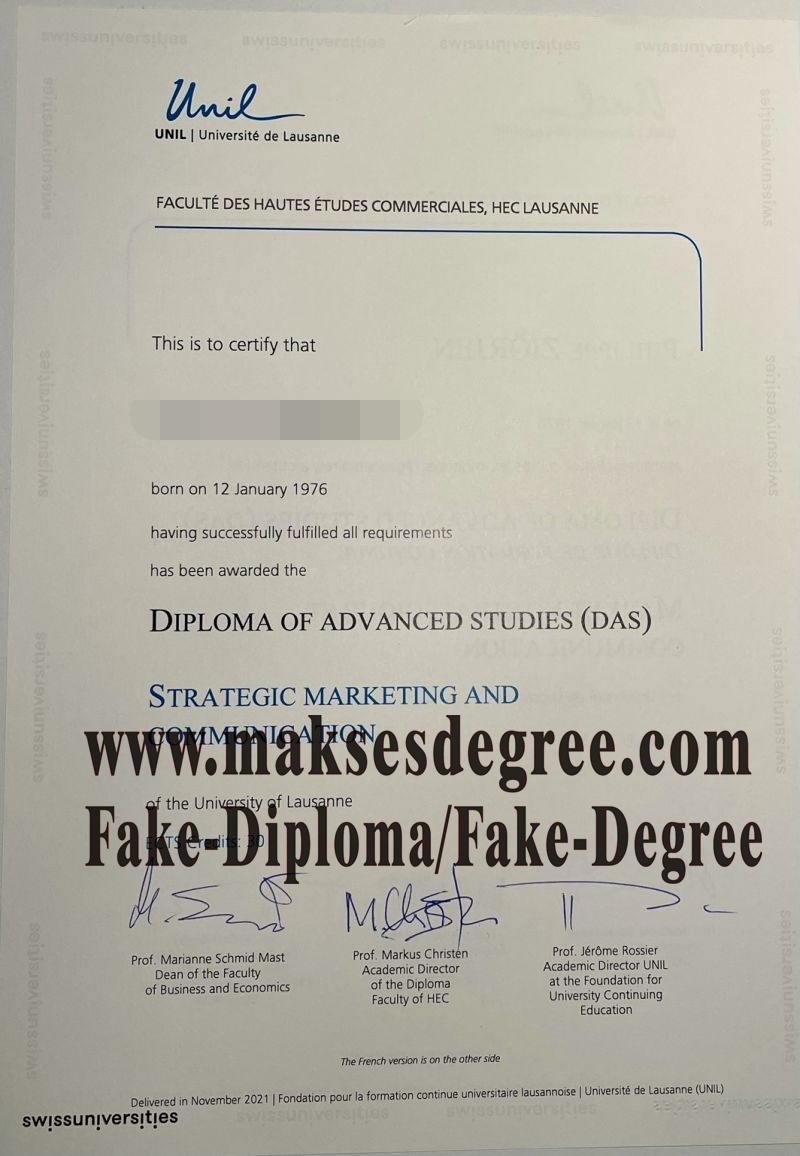 Is it possible to buy fake Université de Lausanne Degree