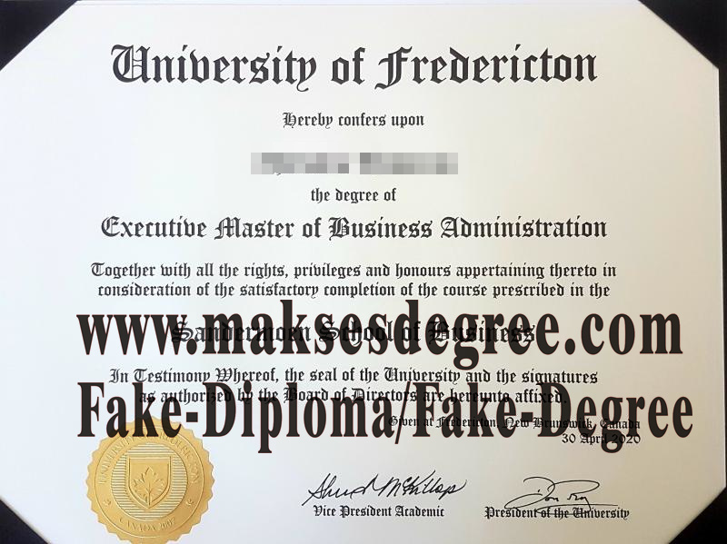 Is it possible to buy fake university of fredericton Degree