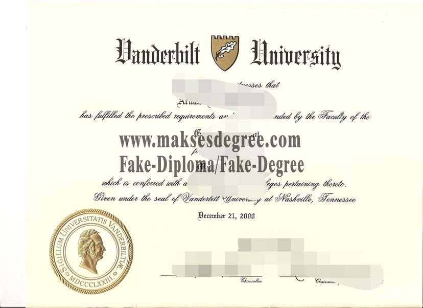 Is it possible to buy fake vanderbilt University Certificate