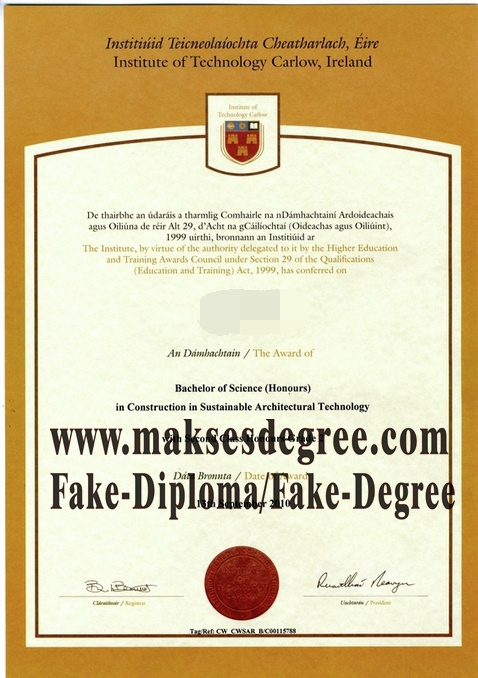 Make fake Institute of Technology Carlow Degree