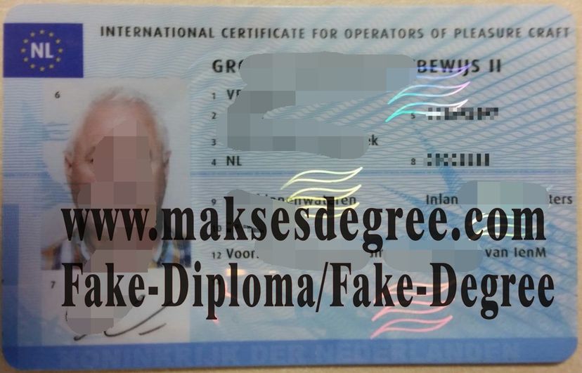 Make fake International yacht operator certificate