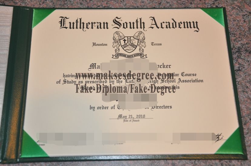 Make fake Lutheran South Acadcmy Degree