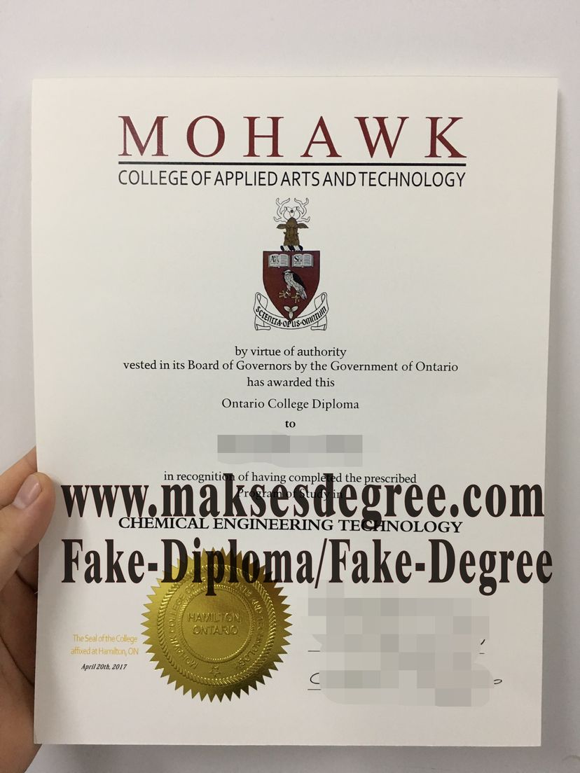 Make fake Mohawk College Diploma