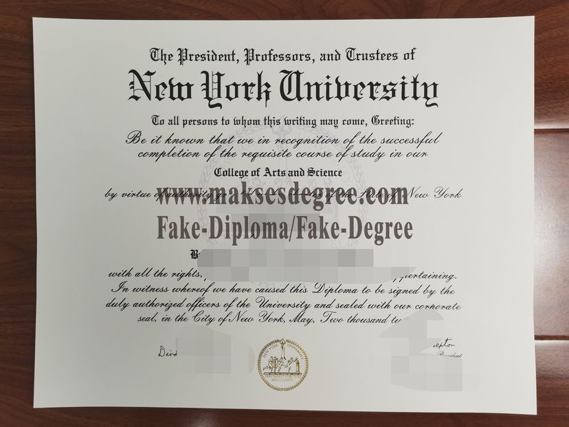 Make fake New York University Certificate