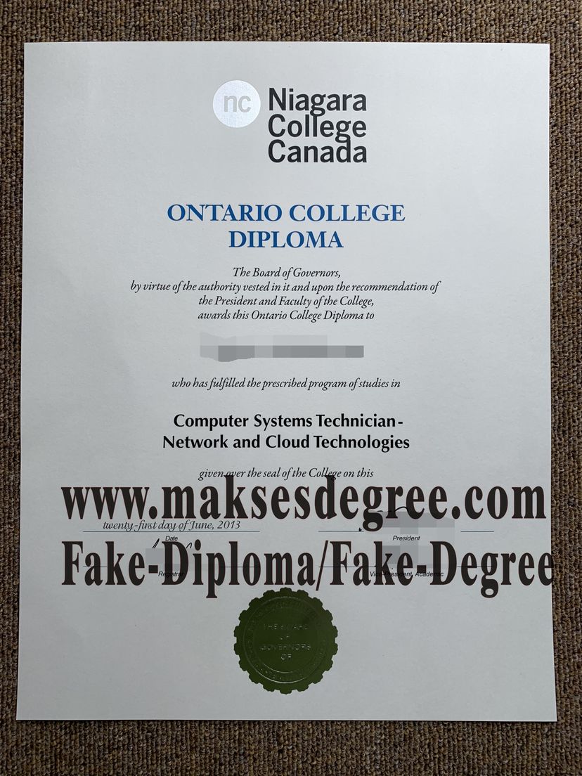 Make fake Niagara College Canada Degree