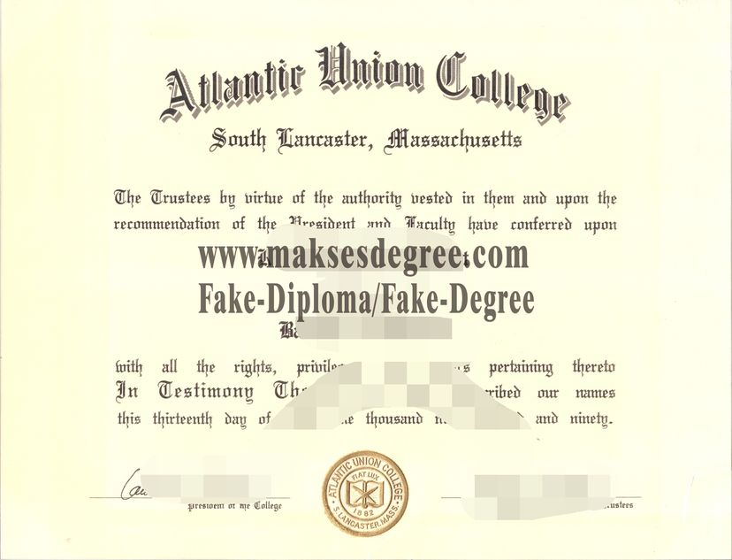 Make fake Replica Atlantic Union College Certificate Diploma