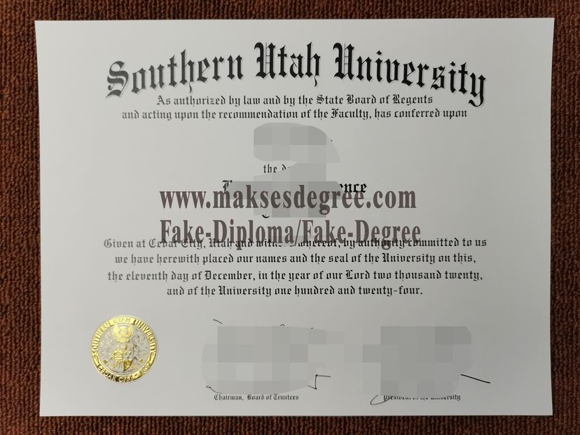 Make fake Southern Utah University Diploma