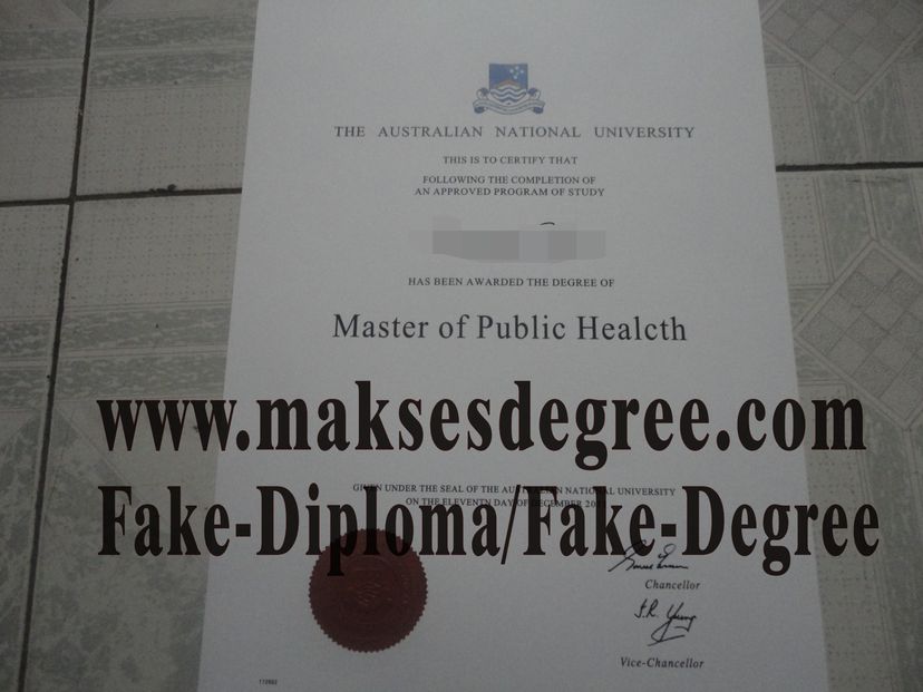 Make fake The Australian National University (ANU) Diploma