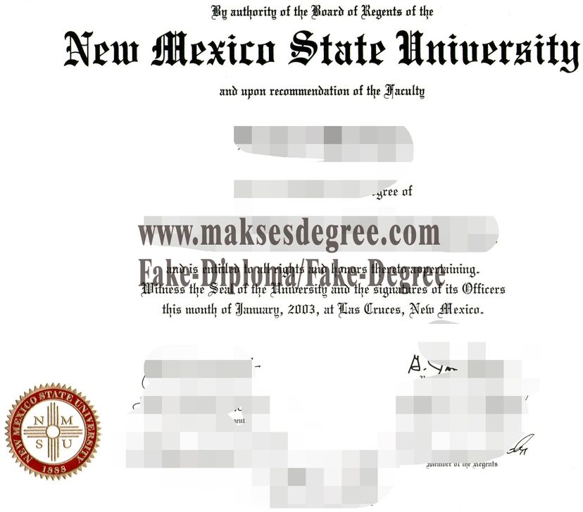 Purchase a phony New Mexico State University Certificate