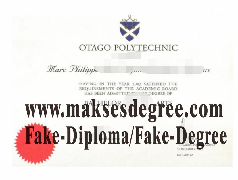 Purchase a phony Otago Polytechnic Certificate