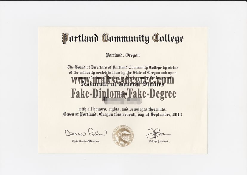 Purchase a phony Portland Community College Diploma