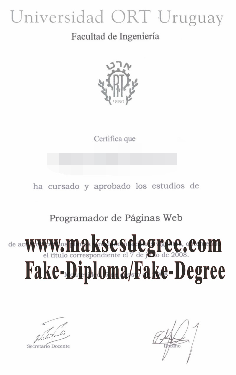 Purchase a phony Universidad ORT Uruguay Diploma