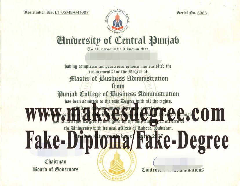 Purchase a phony University of the Punjab Certificate