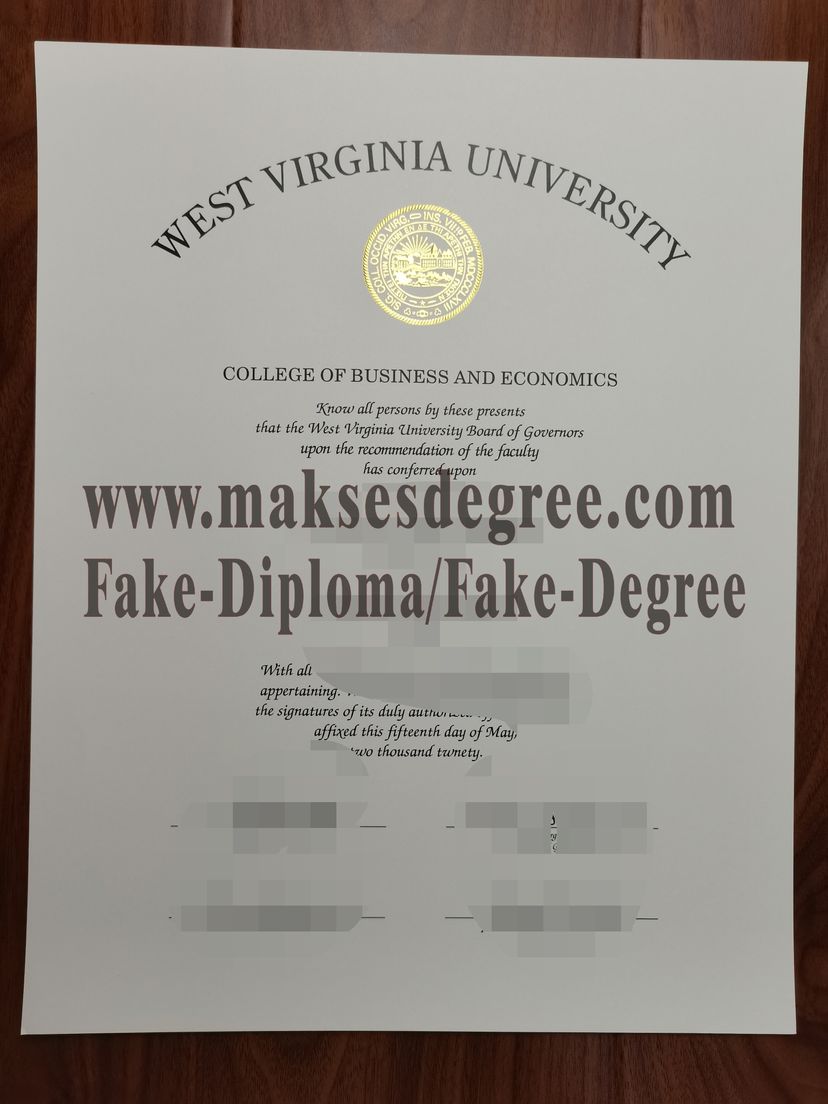 Purchase a phony West Virginia University Certificate