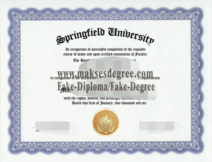 Purchase a phony springfield university Diploma