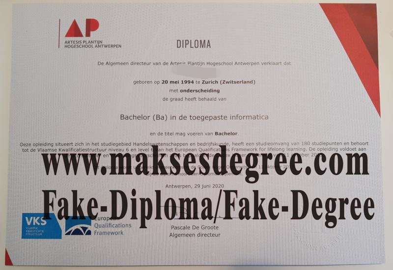 Purchase fake AP Hogeschool Antwerpen Diploma